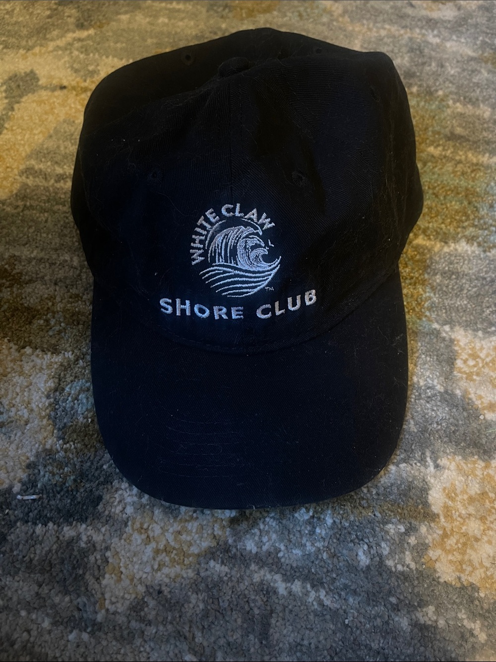 White Claw Shore Club Embroidered Black Baseball Cap